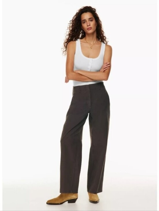 Aritzia Pants - Aritzia Wilfred Ascendant Pant High Rise Utility Wide Leg Size 8 Brown